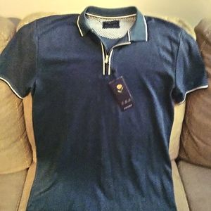 Denim and Flower dress shirt